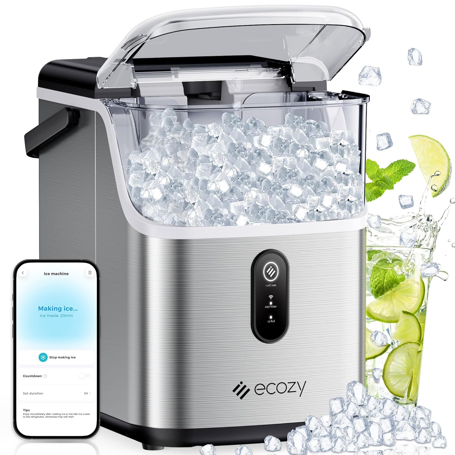ecozy Smart Nugget Ice Maker